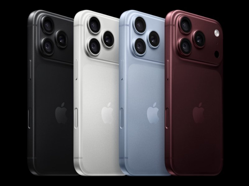 아이폰 18 Pro 블랙 · 실버 · 글레이셔 · 버건디 색상의 후면